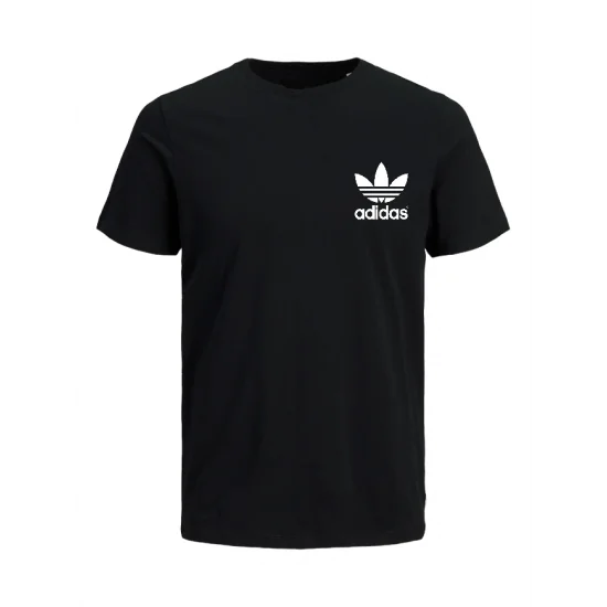 T-SHIRT - ΤΡΙΦΥΛΛΙ ΜΙΚΡΟ ΜΑΥΡΟ